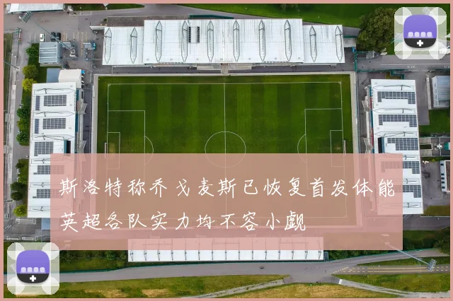 斯洛特称乔戈麦斯已恢复首发体能英超各队实力均不容小觑